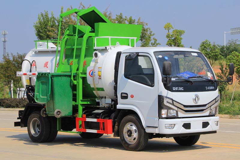 東風(fēng)小多利卡國(guó)六 4方 餐廚垃圾車(圓罐)