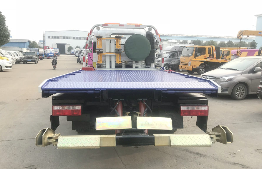 解放虎VH藍(lán)牌一拖二平板清障車(chē)圖片3